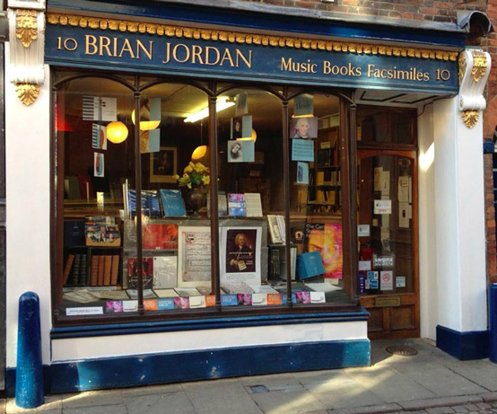 Brian Jordan Music Shop Front